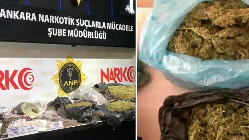 Ankara'da 35 kilo esrar ele geçirildi