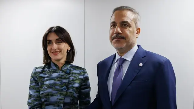 فيدان يلتقي وزيرة خارجية جورجيا في فيينا