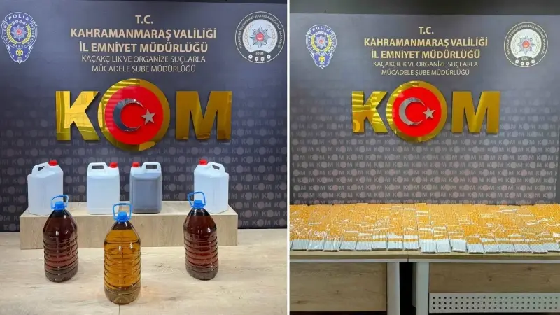 Kahramanmaraş’ta kaçakçılık operasyonları: 4 gözaltı