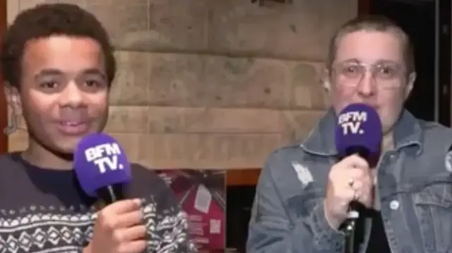 Thays (g) témoigne des faits de harcèlement scolaire dont il a été victime lorsqu'il était au collège, sur BFMTV, diffusé le 4 décembre 2025.