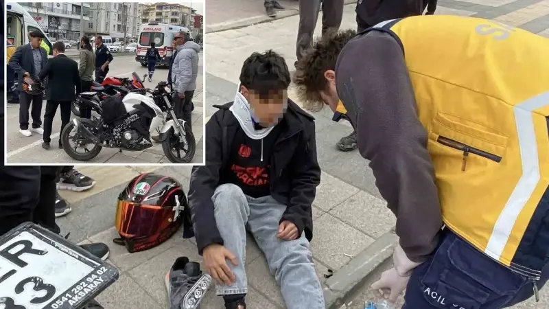 Aksaray'da motosiklet kazası