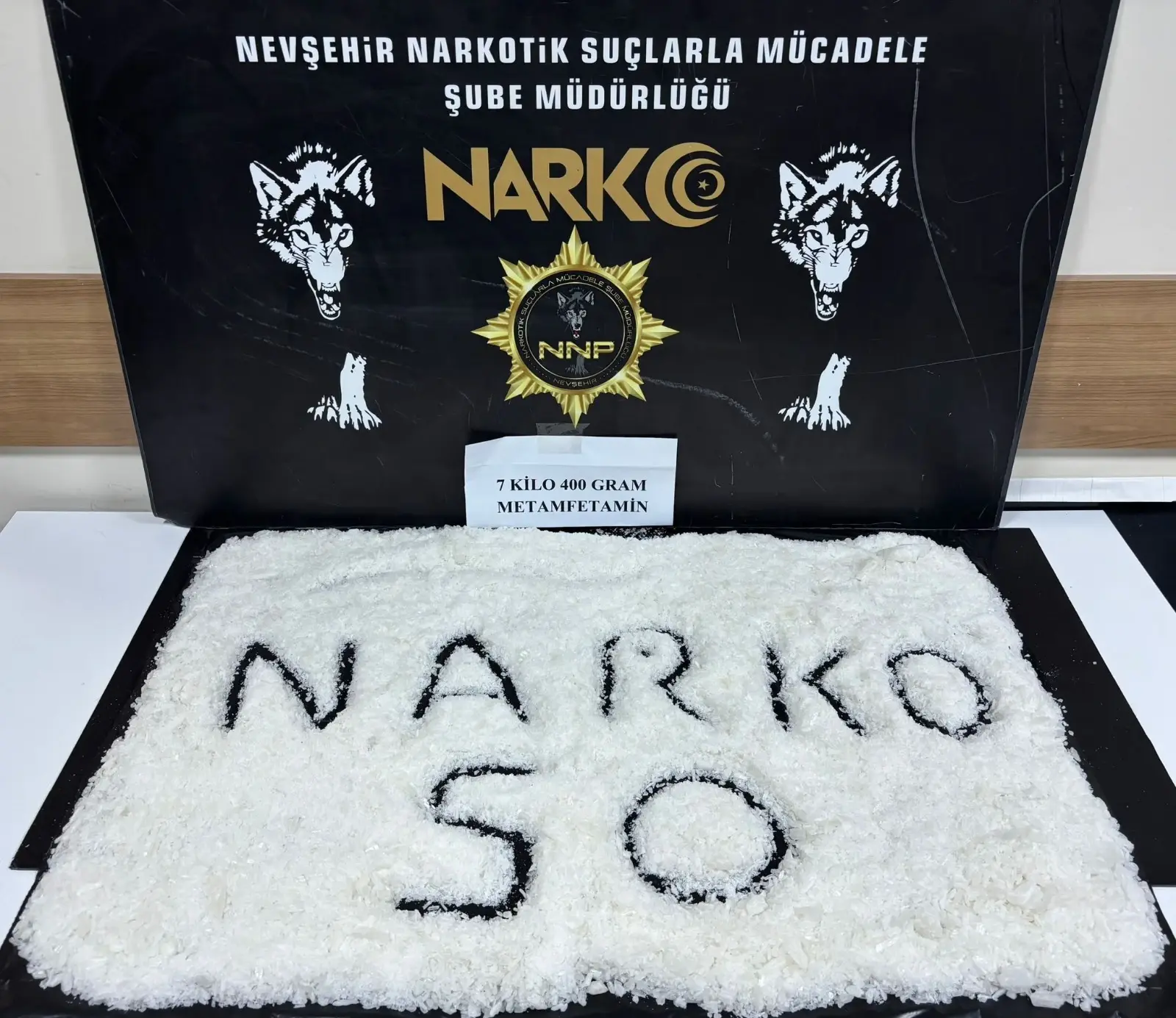 Nevşehir'de 7,4 kilo metamfetaminle yakalanan şüpheli tutuklandı