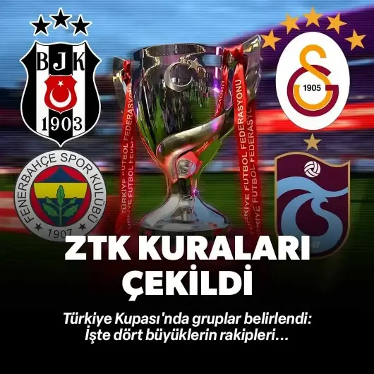 Ziraat Türkiye Kupası'nda grup kuraları çekildi: İlk hafta derbiye sahne olacak