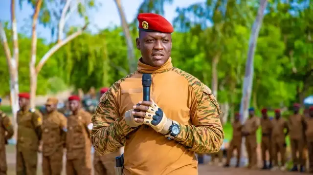 Le Président du Burkina Faso, le Capitaine Ibrahm Traoré.