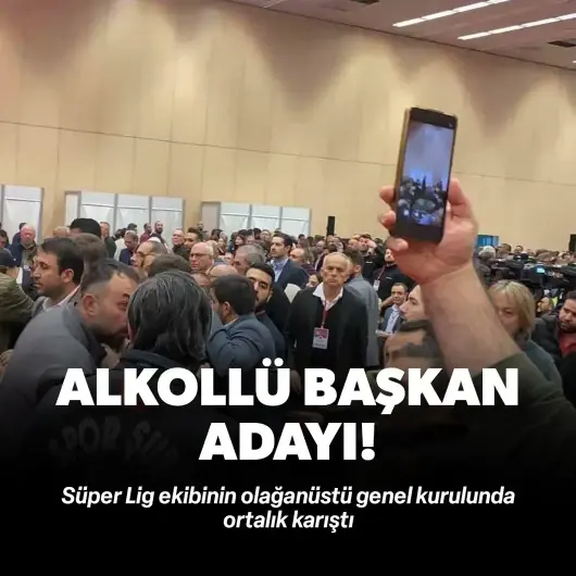 Süper Lig ekibinde büyük şok: Alkollü başkan adayı ortalığı karıştırdı