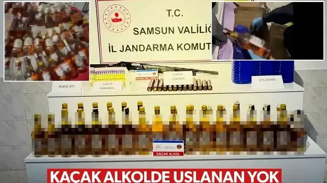 Jandarmadan yılbaşı öncesi kaçak içki imalatına baskın