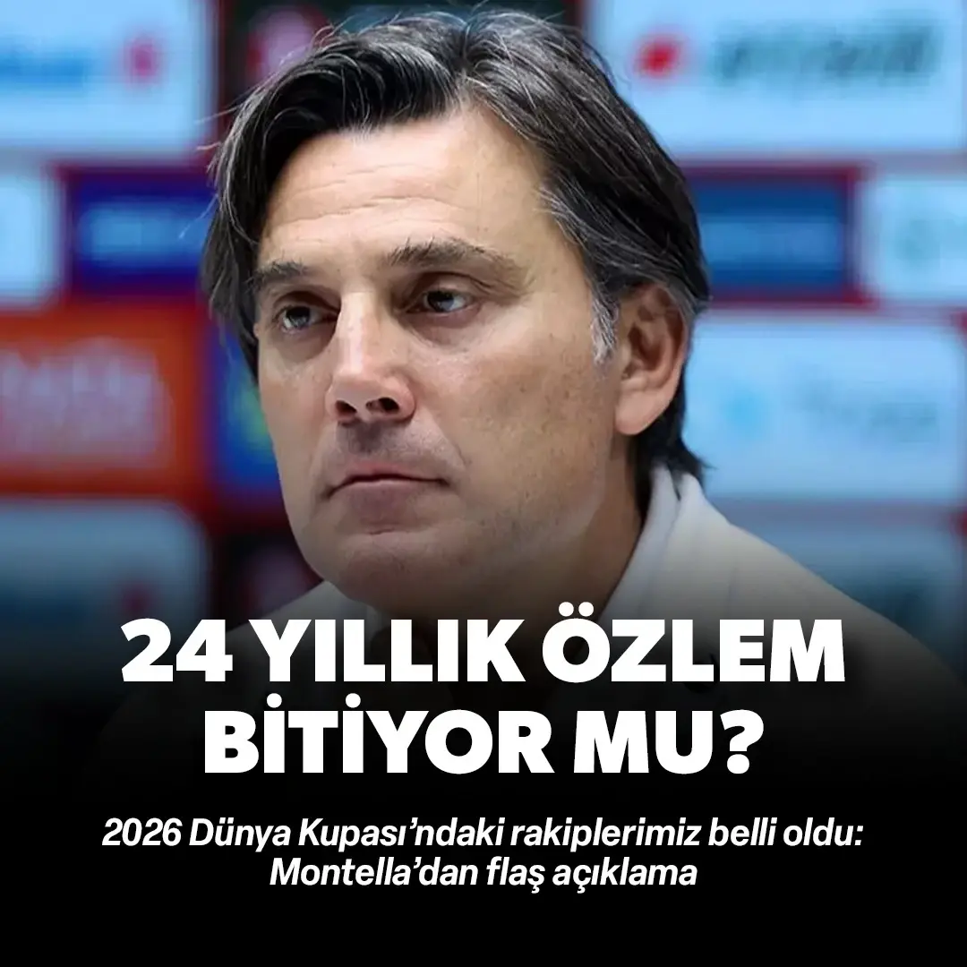 24 yıllık özlem bitiyor mu? Dünya Kupası'ndaki rakiplerimiz belli oldu: Montella’dan flaş açıklama!