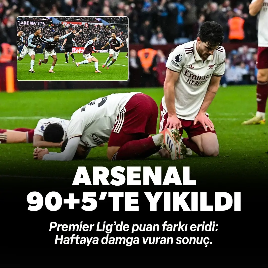 Premier Lig'de şaşırtan sonuç: Arsenal 90+5'te yıkıldı | ÖZET