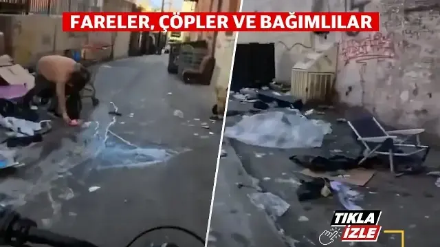 Los Angeles'ın karanlık yüzü: Çöpler fareler ve uyuşturucu bağımlıları