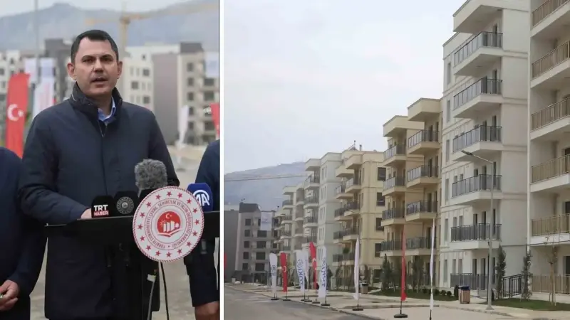 Bakan Murat Kurum, çeşitli temaslarda bulunmak üzere Hatay’da.