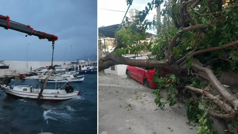 Hatay'da fırtına etkili oldu