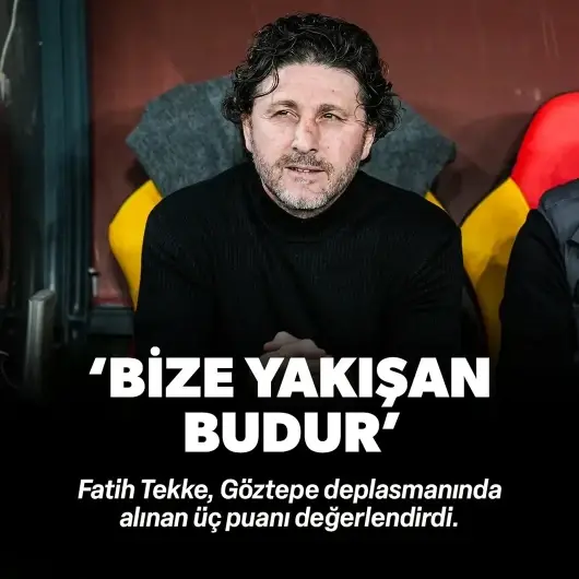 Fatih Tekke'den Göztepe galibiyet sonrası oyuncularına övgü dolu sözler