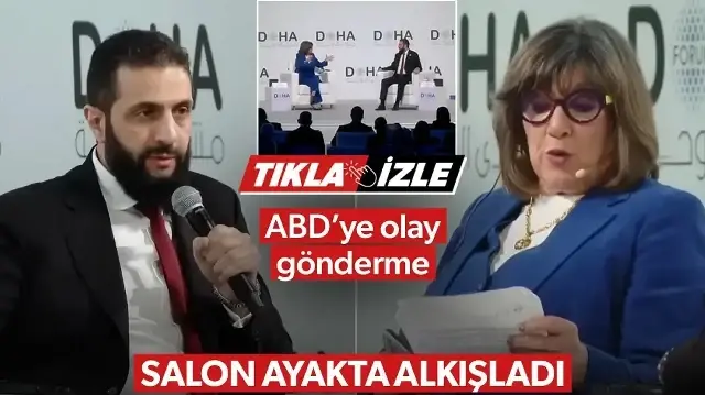Ahmed Şara'dan sunucunun provokatif sorusuna ders niteliğinde cevap: ABD'ye 'terörist' göndermesi