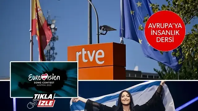 İspanya devlet televizyonu İsrail'i boykot ederek Eurovision'dan çekilme kararını işte böyle açıkladı