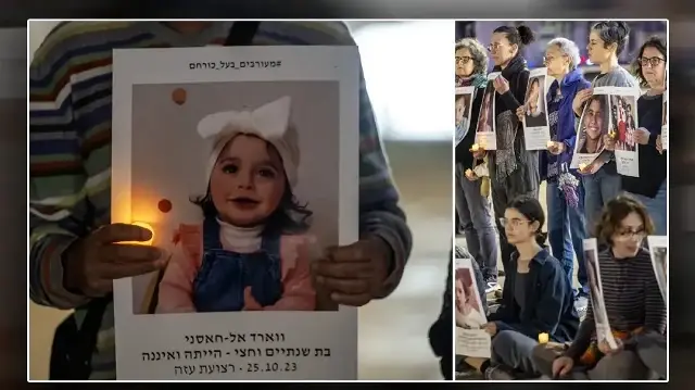 İsrail tarafından Gazze'de öldürülen çocuklar için Tel Aviv'de sessiz eylem düzenlendi