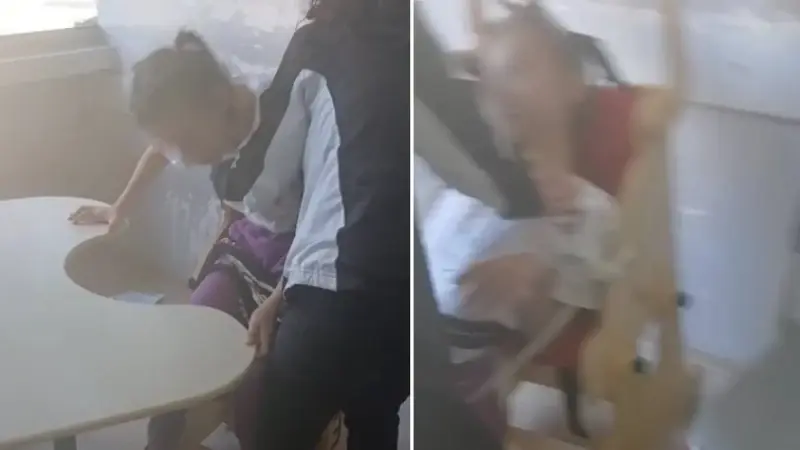 Otizmli öğrencilerin iple bağlanıp ders işlenmesine inceleme