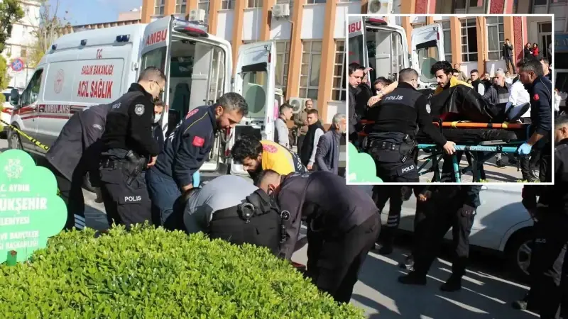 Sağlık ekipleri ilk müdahalenin ardından yaralı kadını ambulansla hastaneye kaldırdı.