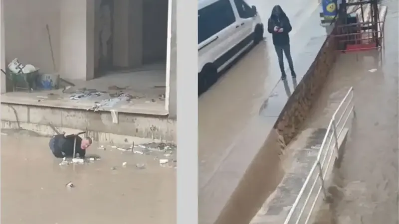 Mardin'de yağış etkili oldu