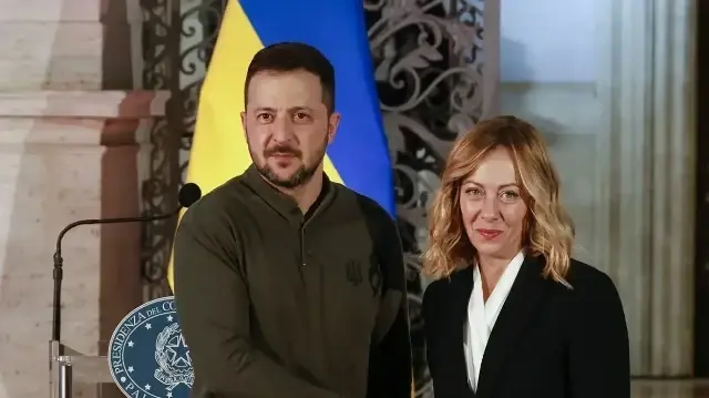 Владимир Зеленский и Джорджа Мелони