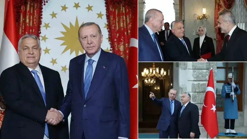 Cumhurbaşkanı Recep Tayyip Erdoğan, Macaristan Başbakanı Viktor Orban'I Cumhurbaşkanlığı Dolmabahçe Ofisi'nde kabul etti.