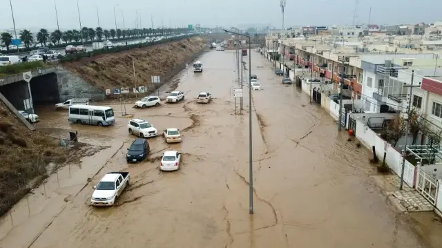 مصرع شخصين وإصابة 5 جراء سيول جارفة في السليمانية