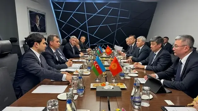 Бакыт Торобаев на переговорах с Дунаем Бедирхановым