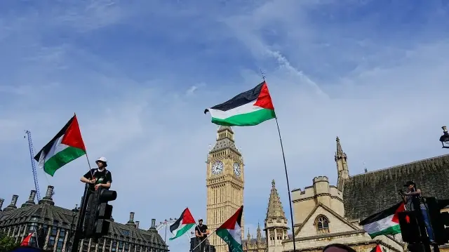 Протесты в поддержку Палестины в Лондоне