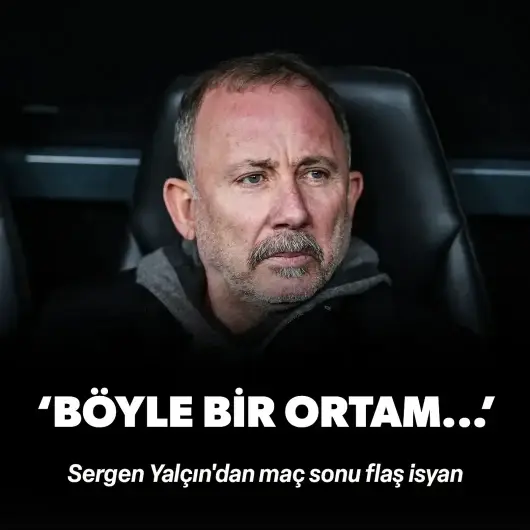 Sergen Yalçın'dan maç sonu flaş isyan: "Böyle bir ortam..." diyerek sert çıktı!