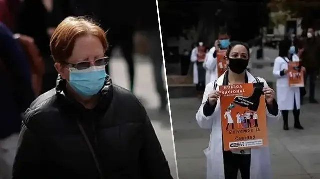 Grip salgınının zirveye çıktığı İspanya'da doktorlar 4 günlük greve başladı