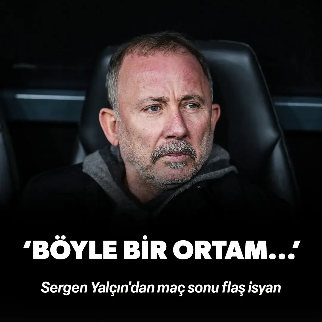 Sergen Yalçın'dan maç sonu flaş isyan: "Böyle bir ortam..." diyerek sert çıktı!