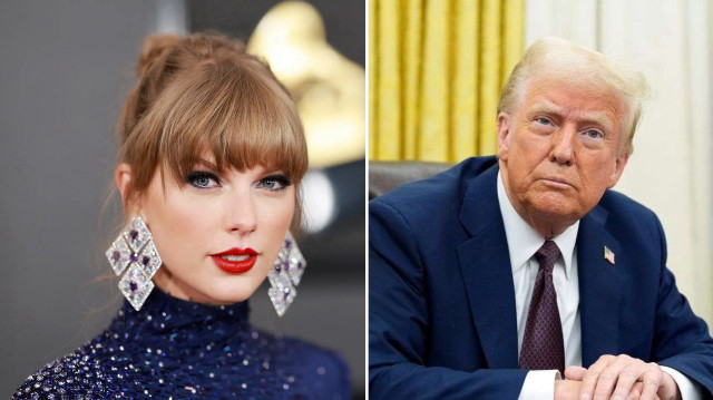 Şarkıcı Taylor Swift, ABD Başkanı Donald Trump.