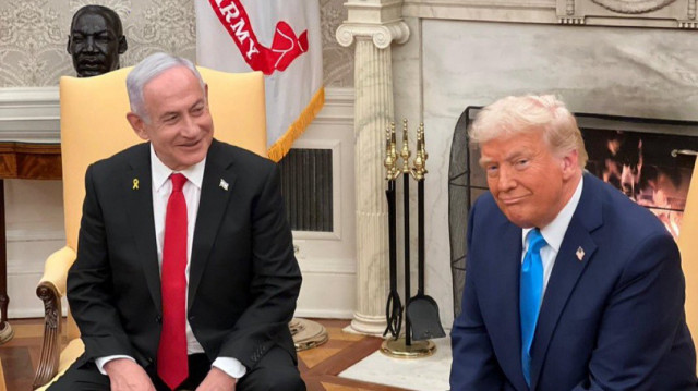 İşgalci İsrail Başbakanı Binyamin Netanyahu - ABD Başkanı Donald Trump