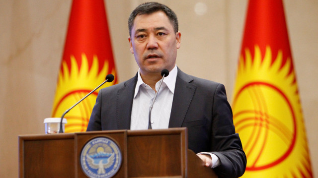 Le président kirghize Sadyr Japarov.