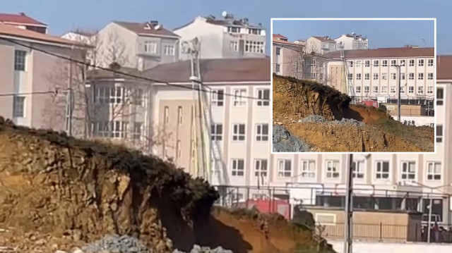 Öğrenciler tedbir tahliye edilirken, olay yerine gelen itfaiye ekipleri sevk edildi.