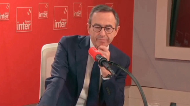 Le ministre de l'Intérieur français, Bruno Retailleau, le 12 février 2025, sur le plateau de France Inter.