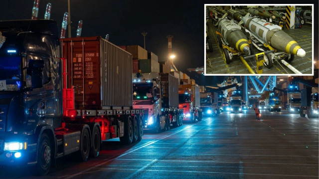 ABD'nin gönderdiği MK-84'ler İsrail'e ulaştı.