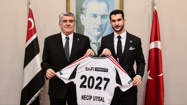 Beşiktaş Başkanı Serdal Adalı ve takım kaptanı Necip Uysal