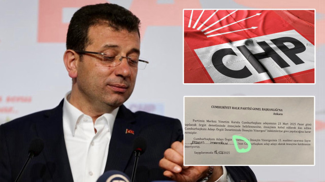 CHP'de adaylık formunda isim kısmının Ekrem İmamoğlu'nun ismine uyacak şekilde 'nun' ekiyle bitirilmesi dikkat çekti