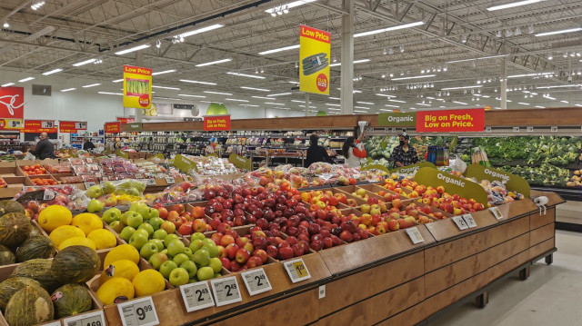 Un supermarché à Edmonton, au Canada.