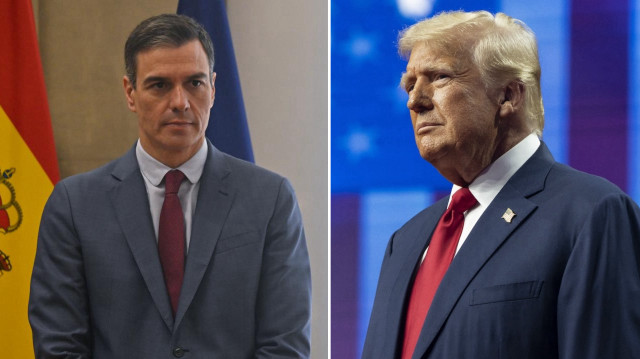 İspanya Başbakanı Pedro Sanchez, ABD Başkanı Donald Trump.