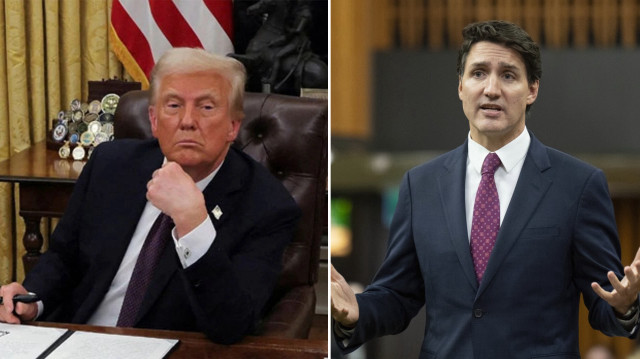 ABD Başkanı Donald Trump, Kanada Başbakanı Justin Trudeau.
