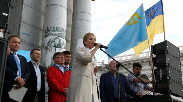 La cheffe de l'opposition ukrainienne, Ioulia Timochenko.