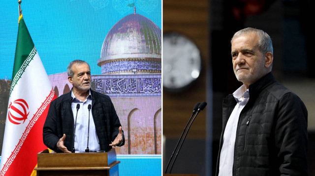 İran Cumhurbaşkanı Mesud Pezeşkiyan.