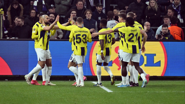 Fenerbahçe'nin gol sevinci.