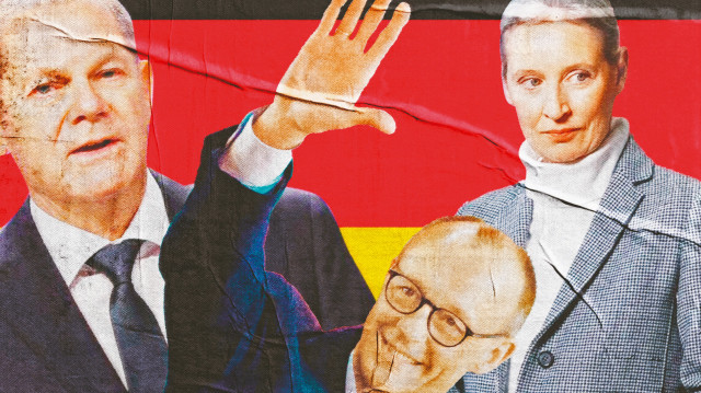 Olaf Scholz - Friedrich Merz - Alice Weidel