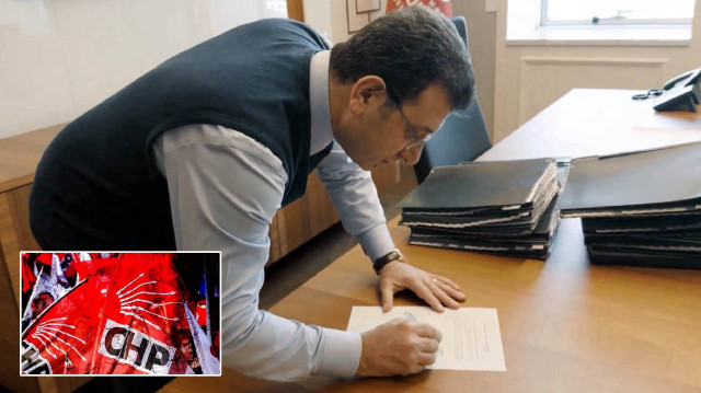 Ekrem İmamoğlu CHP'nin cumhurbaşkanı adayı olmak için başvuru yaptı