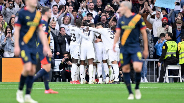 Real Madrid'in gol sevinci.
