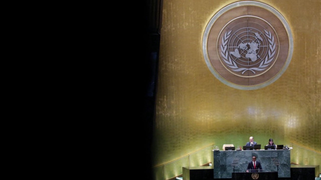 Le ministre des Affaires étrangères et de la CARICOM de Trinité-et-Tobago, Amery Browne, arrive pour prendre la parole lors de la 79e session de l'Assemblée générale des Nations Unies au siège des Nations Unies à New York, le 28 septembre 2024.