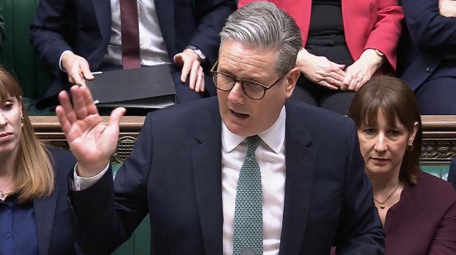 Le Premier ministre britannique Keir Starmer s'exprime avant de prononcer un discours sur la défense et la sécurité, le 25 février 2025.