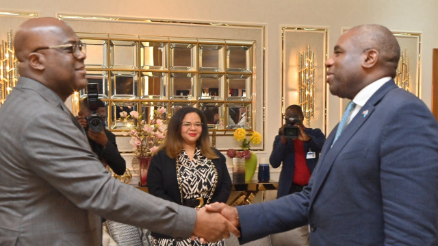 Le Président congolais Félix Tshisekedi a reçu le 22 février 2025, David Lammy, Secrétaire d'État britannique aux Affaires étrangères, du Commonwealth et du Développement.
